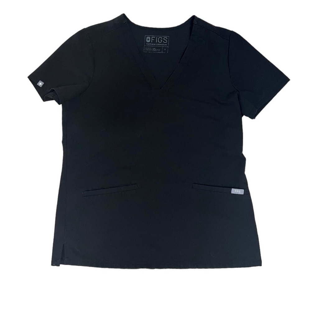 FIGS Black Scrub Top